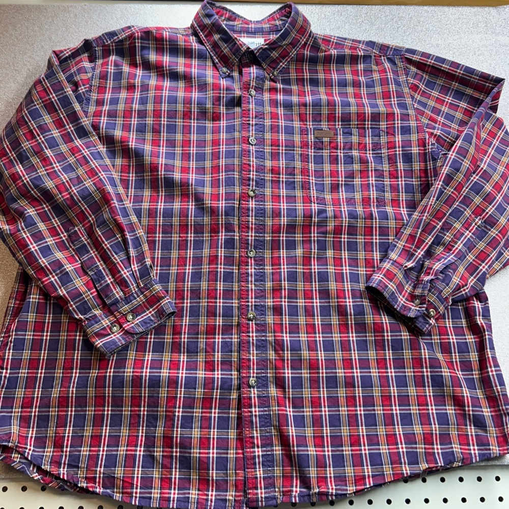 Carhartt Men's Plaid Shirt - Plaid Multicolor 2XL‎